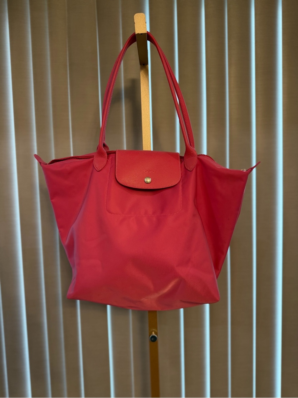 Longchamp Pink Nylon Le Pliage Tote - large - Picture 5 of 5